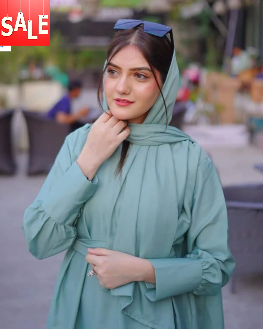 Olive Abaya With Stoller | Fashion Georgette