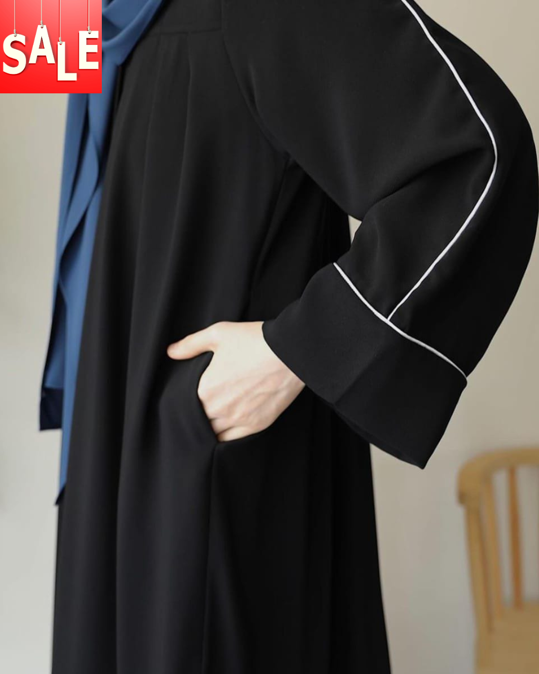 Trendy Abaya With Stoller ⚡ Wool Peach 