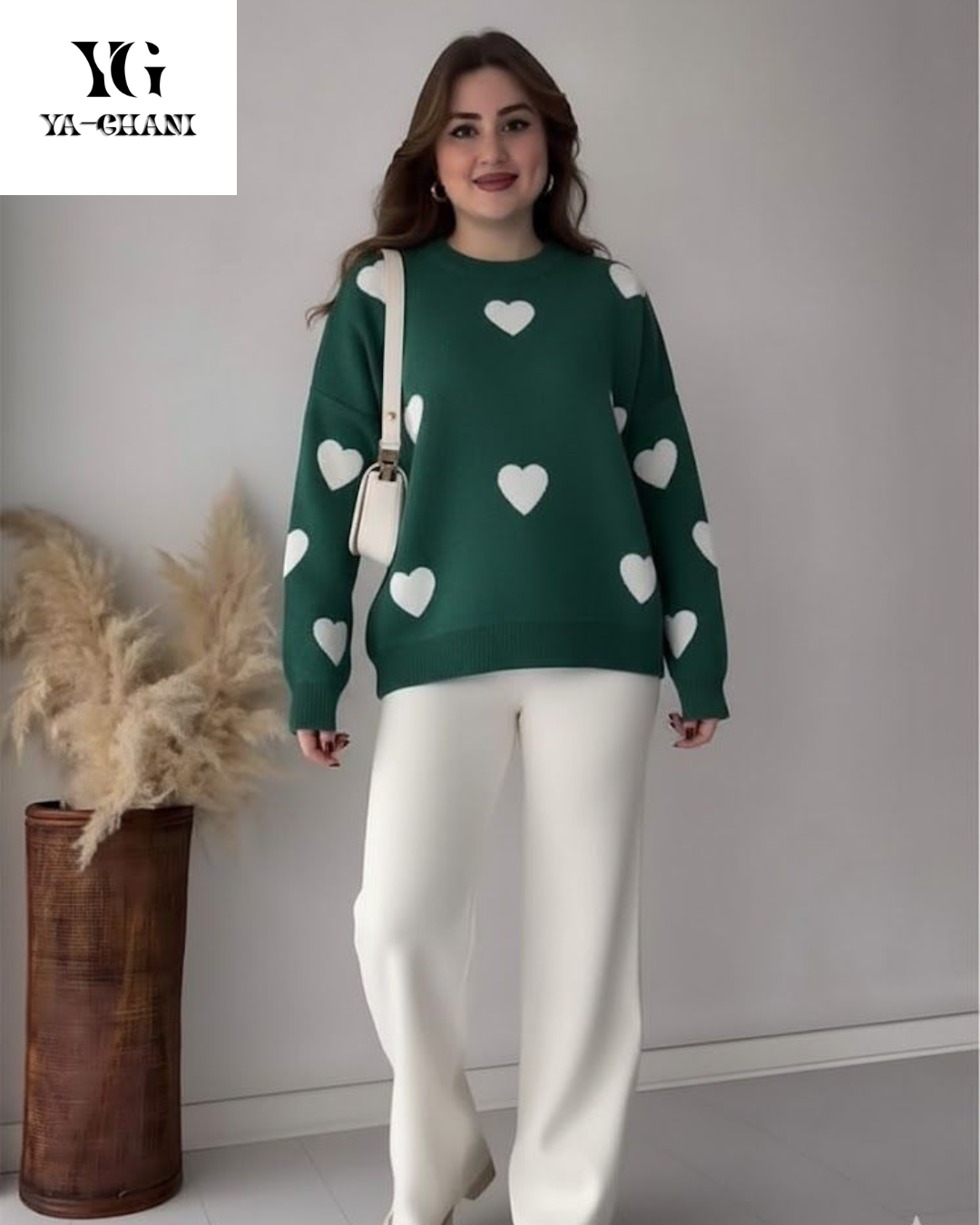 Women’s Heart Track Suit 2-Piece Set – Stylish Printed Casual Wear